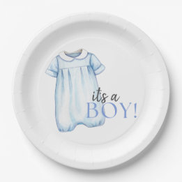 Baby Boy Bubble Paper Napkin Plate