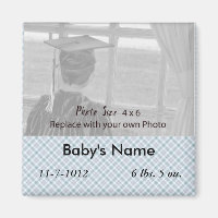 Baby Boy Button (Pin) Announcements