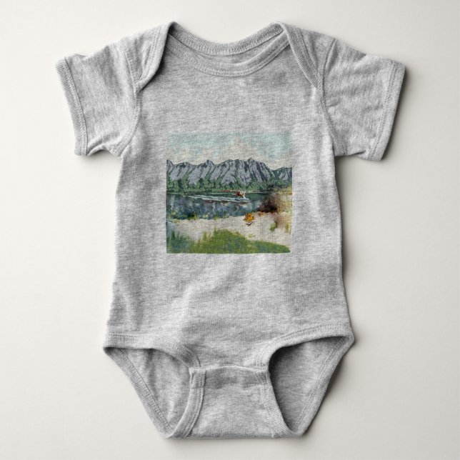 Baby Boy Camper Baby Bodysuit (Front)