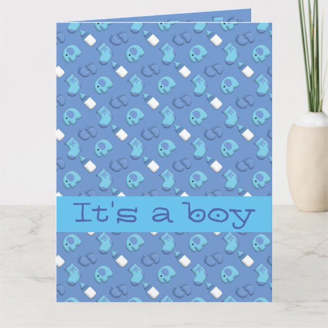 baby boy card (Front)