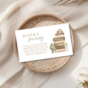 Baby Boy Clothesline Boho Books for Baby Enclosure Card