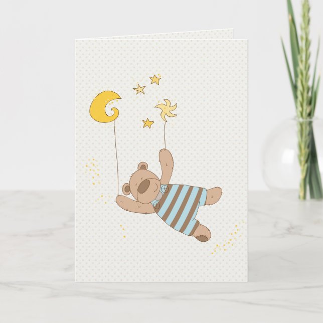 baby boy congratulations card (Front)