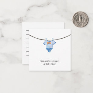 Baby Boy Congratulations Newborn Birth Card