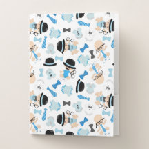 BABY BOY DRESSED IN BLUE AND WHITE