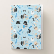 BABY BOY DRESSED IN BLUE AND WHITE