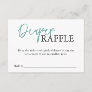 Baby Boy Duck Enclosure Cards Diaper Raffle
