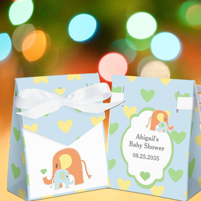 Baby Boy Elephant Shower Favour Box (Creator Uploaded)