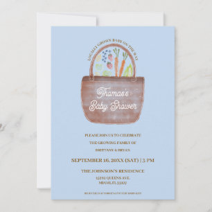 Baby Boy Farmer's Market Baby Shower Invitation