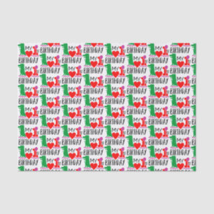 baby boy first Birthday dinosaur Tissue Paper