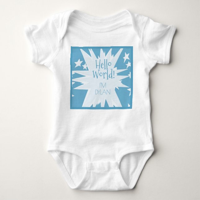 Baby Boy Gift! Shower him with this Baby Bodysuit (Front)
