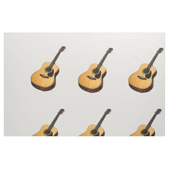 Baby Boy Guitar Grey Cotton Fabric  (Fat Quarter)