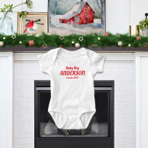 Baby Boy Holiday Birth Announcement