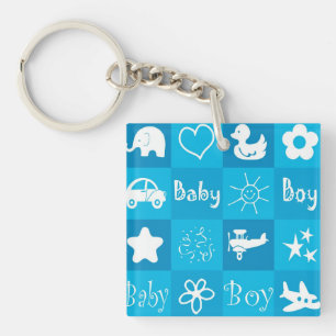 Baby boy key ring