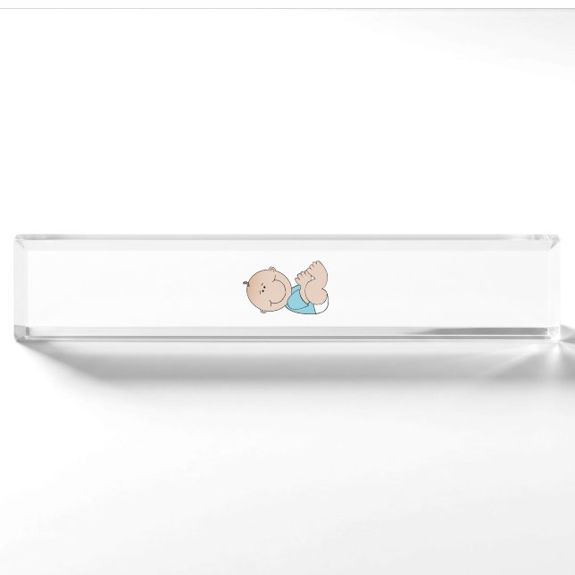 Baby Boy Lying Nameplate (Front)