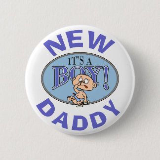 Baby Boy New Daddy 6 Cm Round Badge