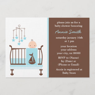 Baby Boy Nursery Baby Shower Invitation