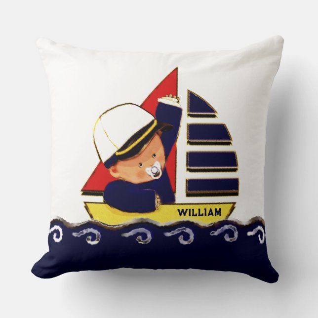 Baby Boy Nursery Cushion (Front)