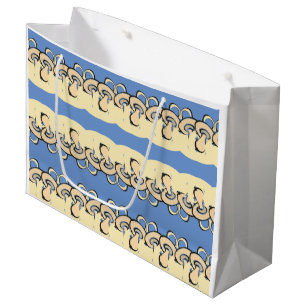 Baby Boy Pacifier Abstract Large Gift Bag