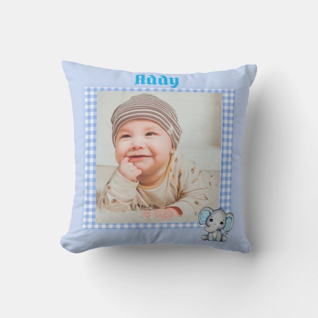 Baby Boy Photo  Cushion (Front)