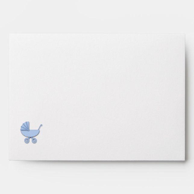 baby boy polka dot envelope (Front)