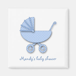 baby boy polka dot magnet