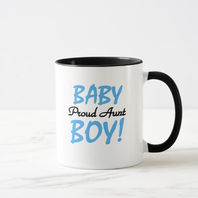 Baby Boy Proud Aunt Mug (Right)