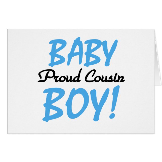 Baby Boy Proud Cousin (Front Horizontal)