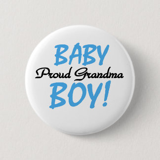 Baby Boy Proud Grandma 6 Cm Round Badge