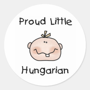 Baby Boy Proud Hungarian Classic Round Sticker