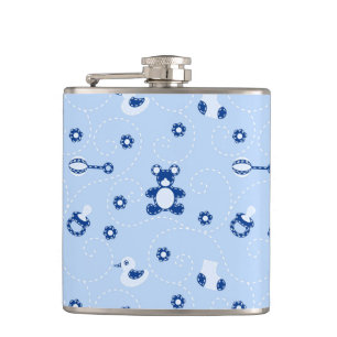Baby-boy Quilt Pattern Hip Flask