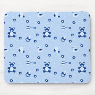 Baby-boy Quilt Pattern Mouse Pad