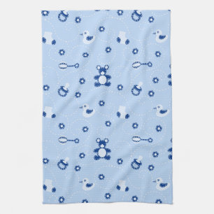 Baby-boy Quilt Pattern Tea Towel