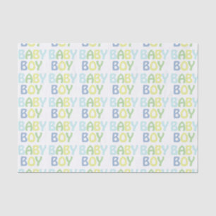 Baby Boy Repeat Words Pattern Tissue Paper