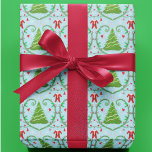 Baby Boy Santa Outfit Christmas Tree Pattern Wrapping Paper<br><div class="desc">The design features an adorable Santa-themed ensemble,  complete with cosy details and playful accents that are sure to bring a smile to everyone’s face.</div>