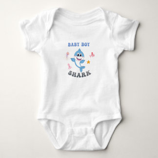 Baby Boy Shark Baby Bodysuit