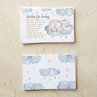 Baby Boy Shower Books for Baby Cards - Elephant
