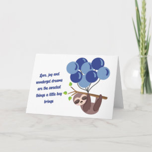Baby Boy Shower Card