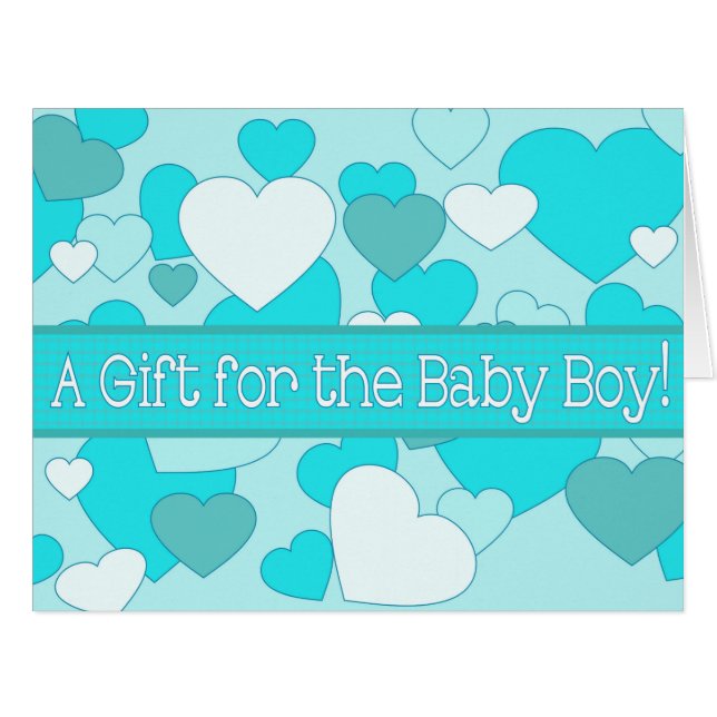 Baby Boy Shower Gift Card (Front Horizontal)
