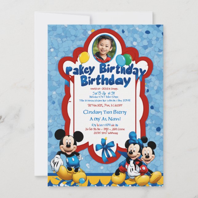 baby boy shower invitation cards  (Front)
