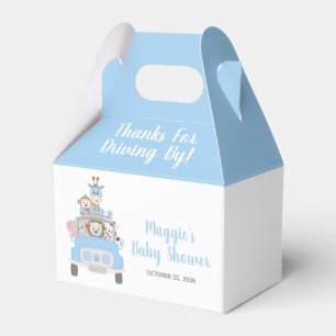 Baby Boy Shower Safari Thanks For Driving By Favour Box