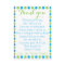 Baby boy shower thank you card from baby