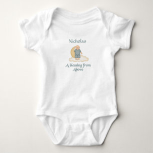 Baby Boy Sitting on Moon A Blessing From Above Bodysuit