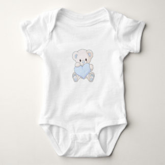 Baby boy t-shirt with bear print baby bodysuit
