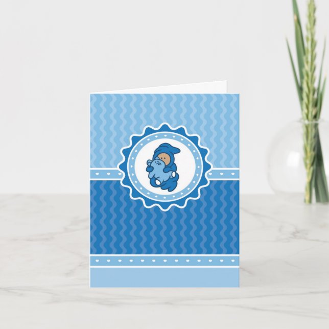 Baby Boy Thank You Card (Front)