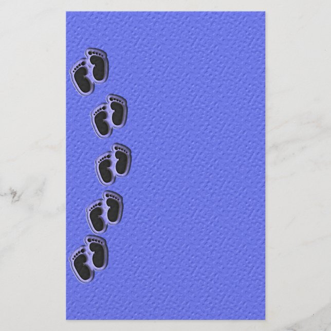 Baby Boy Toes Stationery (Front)