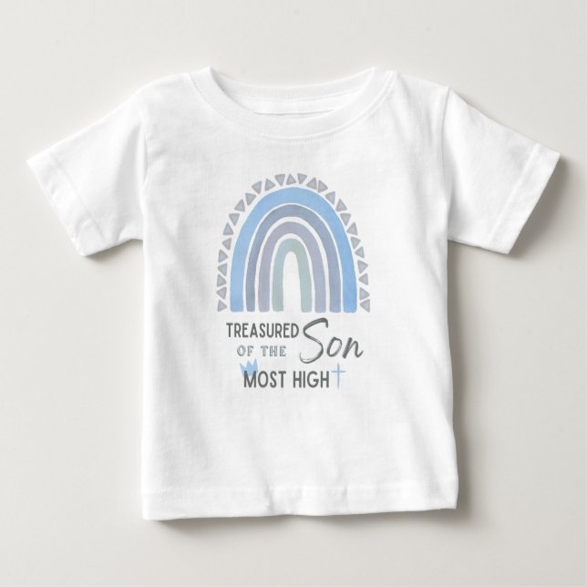 Baby Boy Treasured Son of the Most High God tee (Front)