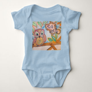 Baby Boy Twit Twoo Owl Bodysuit