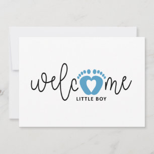 Baby boy was born. birth cards. card