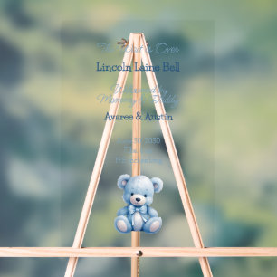 Baby Boy Welcome Sign