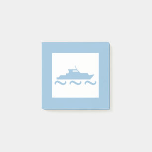 Baby Boy's Blue Boat Post-it Notes